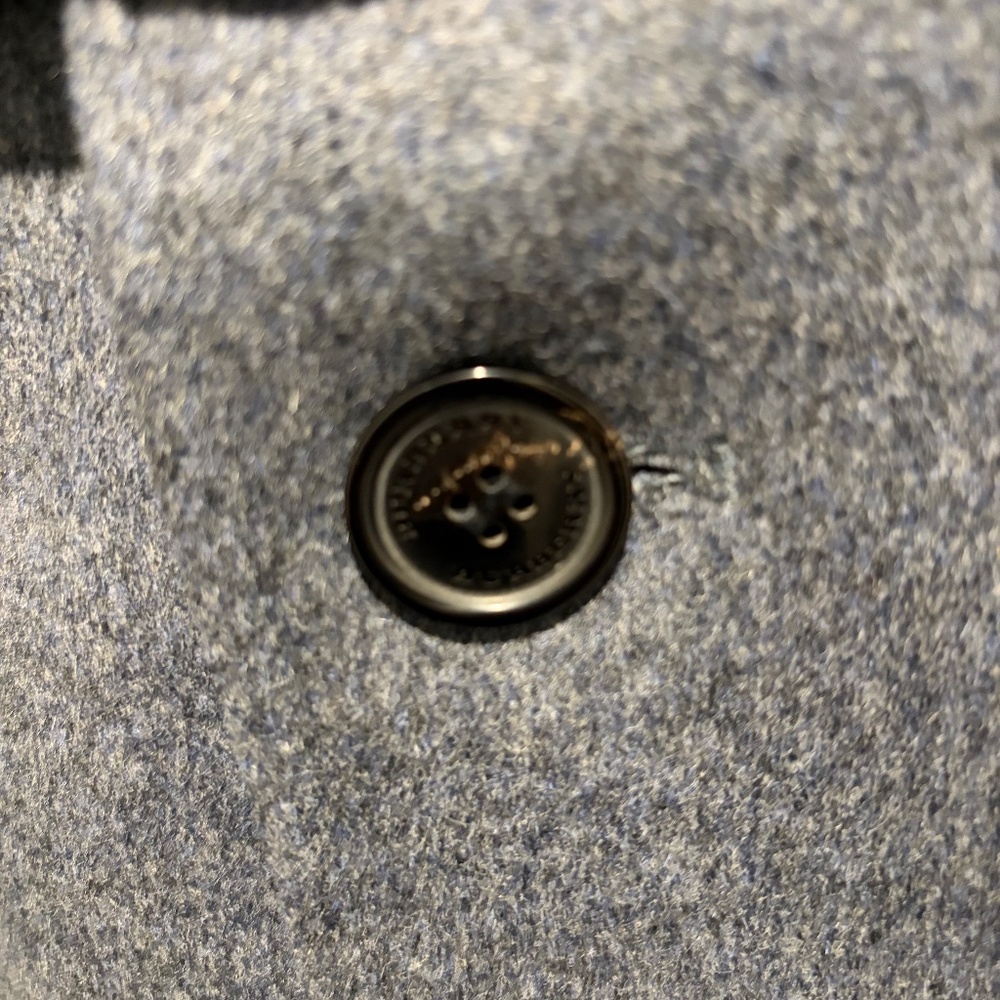 Burberry Mens Trench Coat - Mint Condition Wool and Cashmere Grey Size 40 - Picture 6 of 9